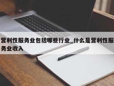 成都营利性服务业包括哪些行业_什么是营利性服务业收入 